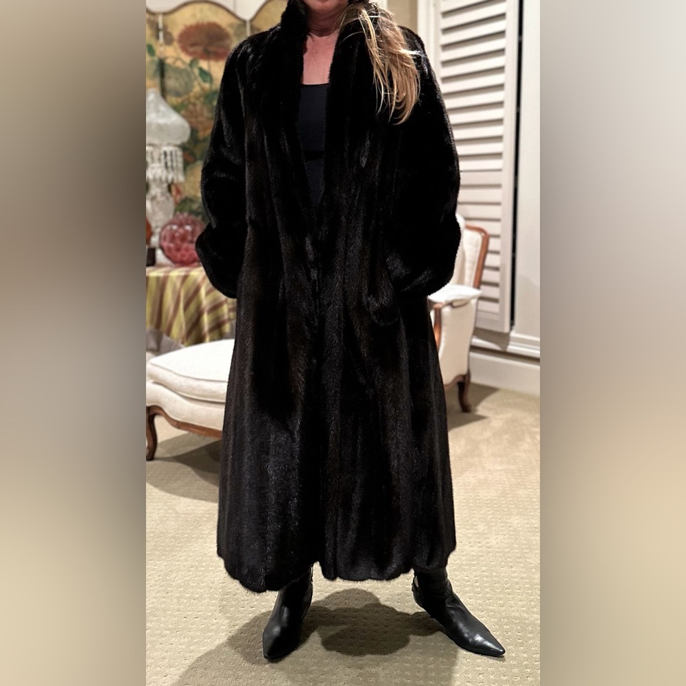 Full length blackglama mink coat